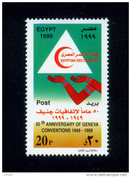 EGYPT / 1999 / MEDICINE / RED CRESCENT / EGYPTOLOGY / GENEVA CONVENTIONS / MNH / VF - Ungebraucht