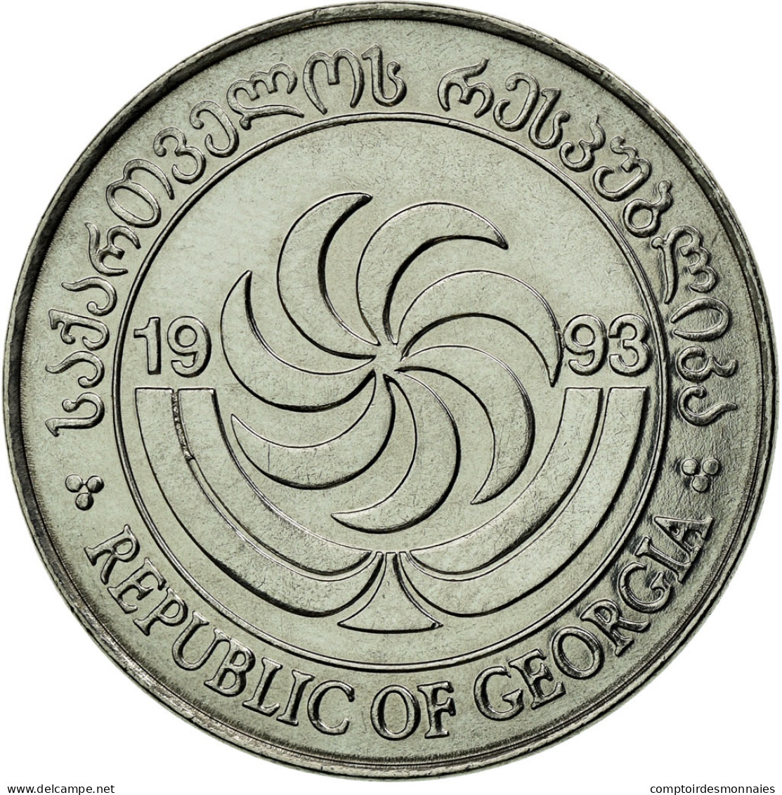 Monnaie, Géorgie, 5 Thetri, 1993, TTB, Stainless Steel, KM:78 - Georgien