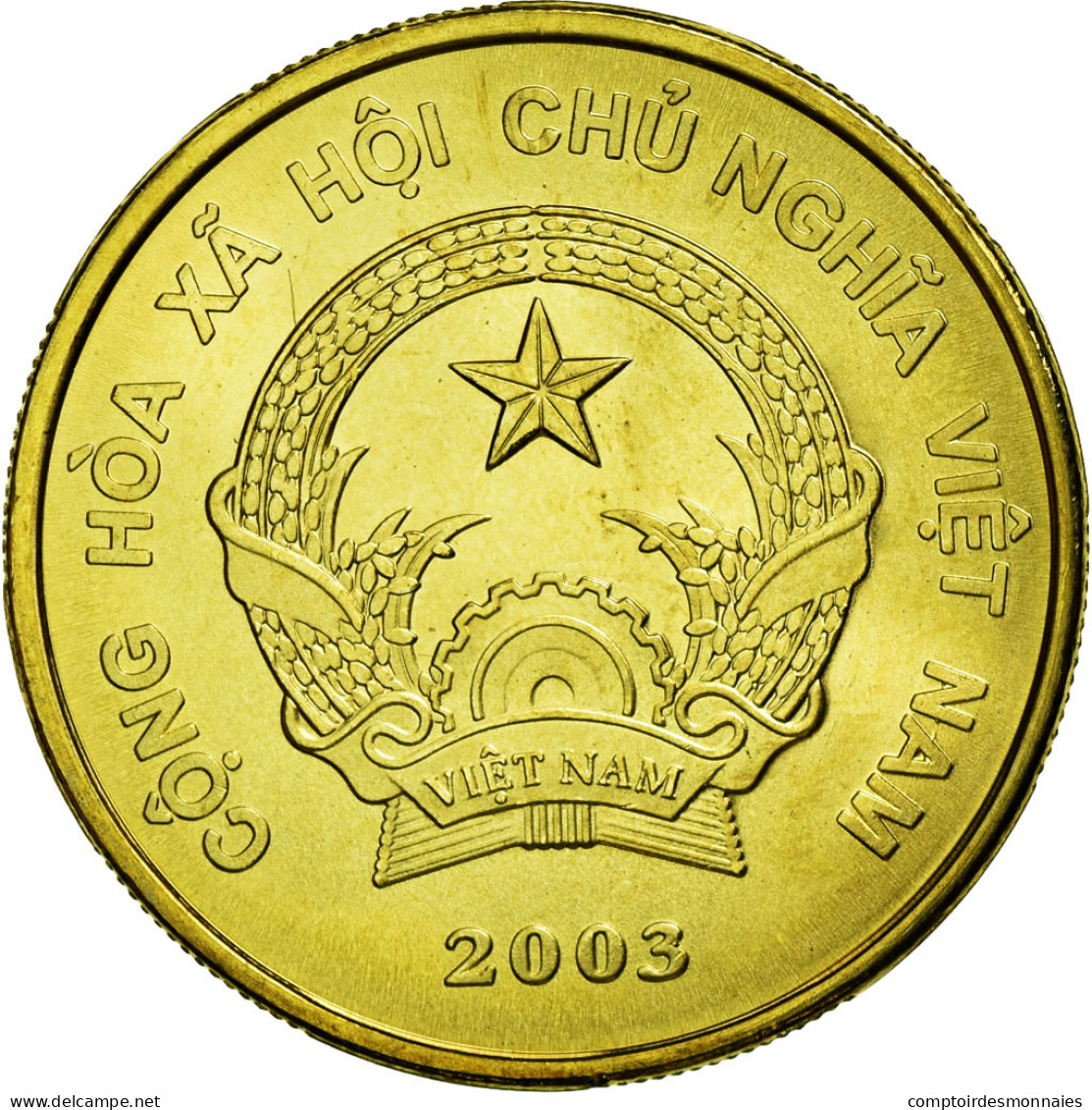 Monnaie, Viet Nam, SOCIALIST REPUBLIC, 2000 Dông, 2003, Vantaa, SPL, Brass - Vietnam
