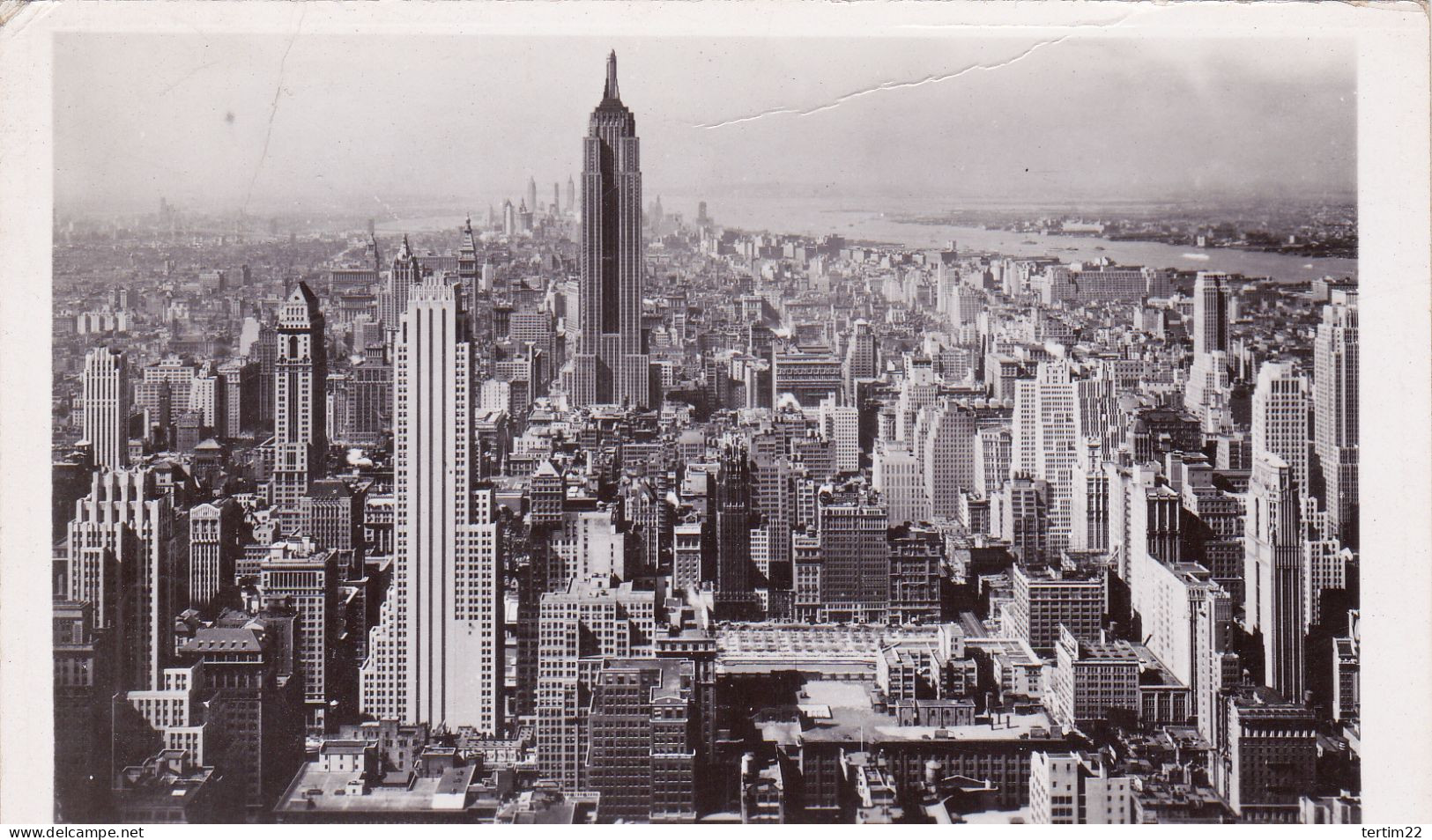 LOOKING SOUTH FROM OBSERVATION ROOF OF RCA BLDG - Empire State Building