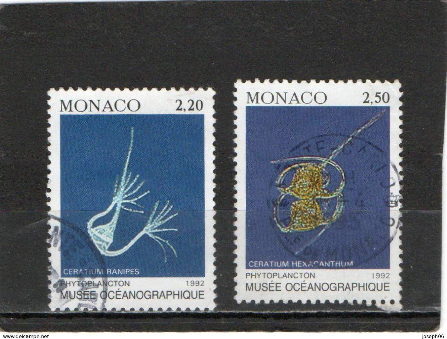 MONACO    1992  Y.T. N° 1850  1851  Oblitéré - Gebraucht