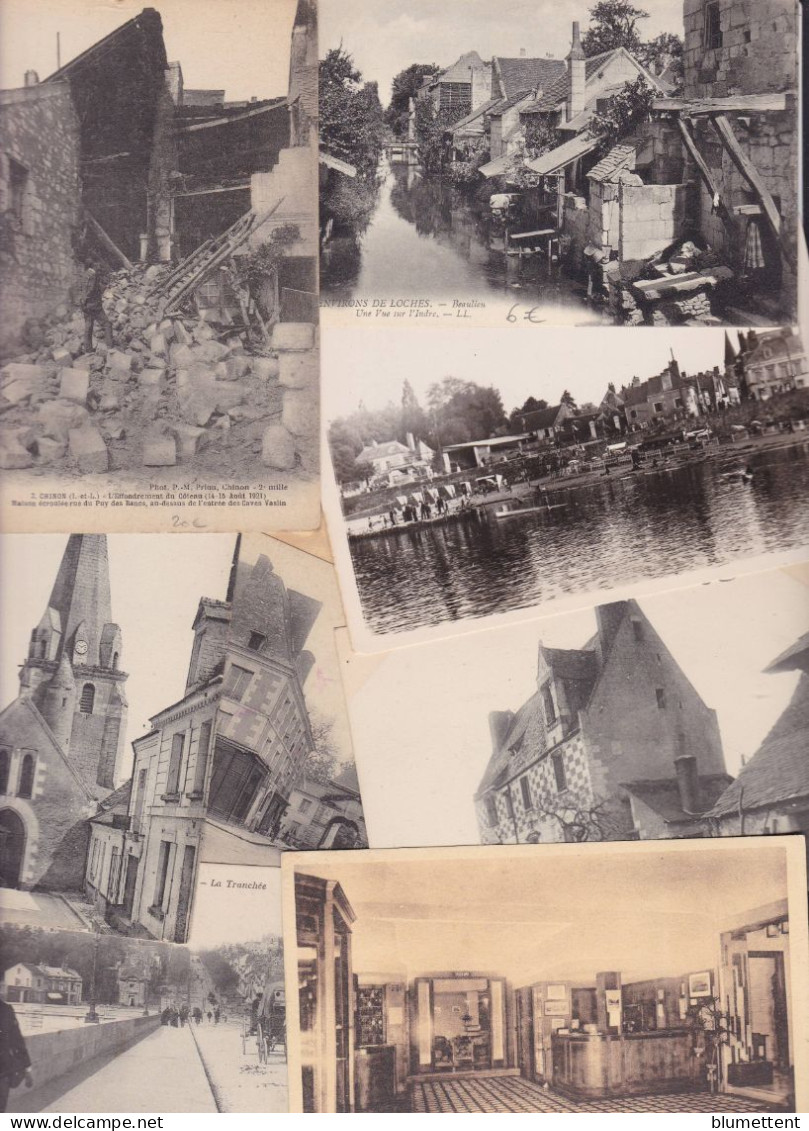 Lot N° 3146 De 10 CPA D'Indre Et Loire (37) Dont Tours Déstockage Pour Revendeurs Ou Collectionneurs - 5 - 99 Postcards