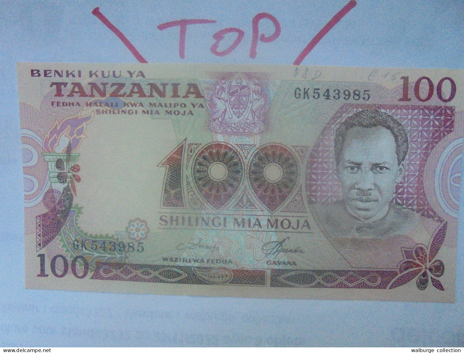 TANZANIE 100 SHILLINGS 1977 Neuf (B.30) - Tanzanie