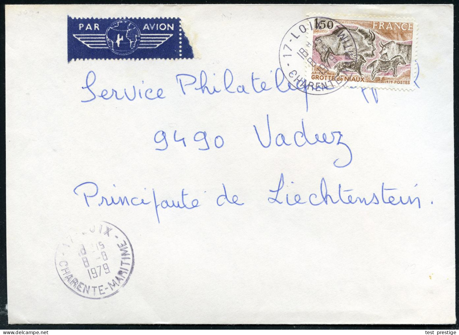 FRANKREICH 1979 (8.8.) 1,50 F. "Grotte De Niaux", EF = Prähistor. Felsenzeichnung, Jagdbare Tiere , Klar Gest. Ausl.-Flp - Vor- Und Frühgeschichte