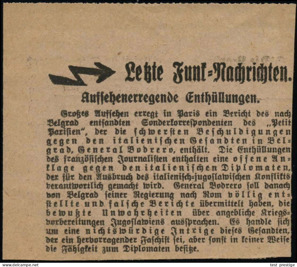 ELBING/ *1g 1927 (29.3.) MaWellenSt A. EF 10 Pf. Friedr. D. Große = Inland-Tarif ! + Hs. Vermerk: "..Deutsche Gesandtsch - Andere & Zonder Classificatie