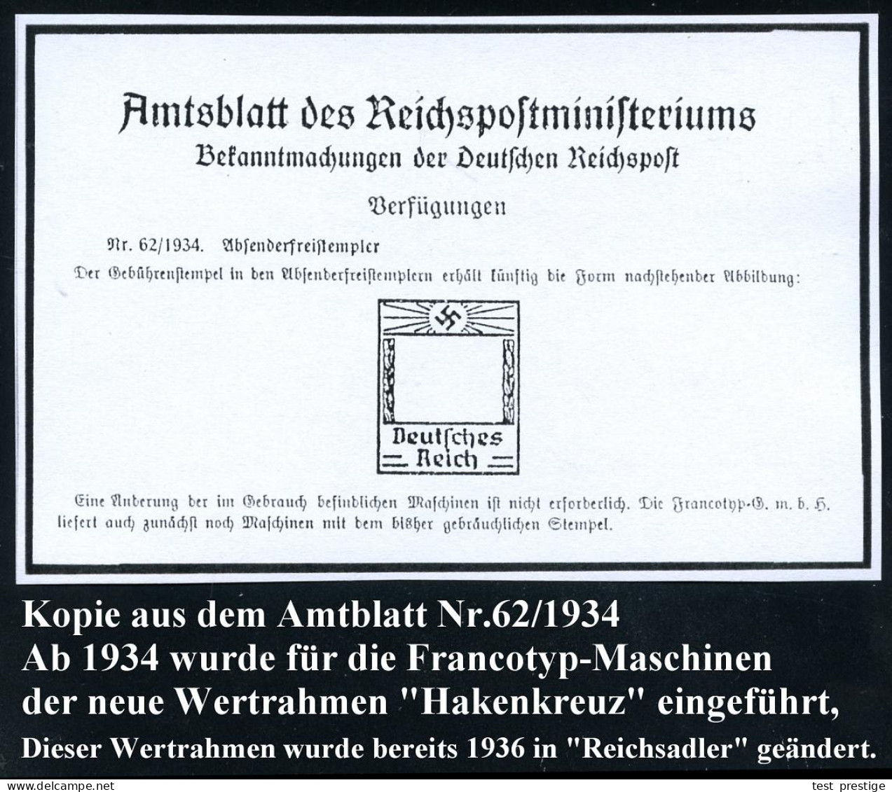 HESSISCH/ OLDENDORF/ Habeo/ Stühle/ Sind Preiswert/ U.formvollendet/ Heinrich Brautlecht 1935 (1.3.) AFS-Musterabdruck F - Andere