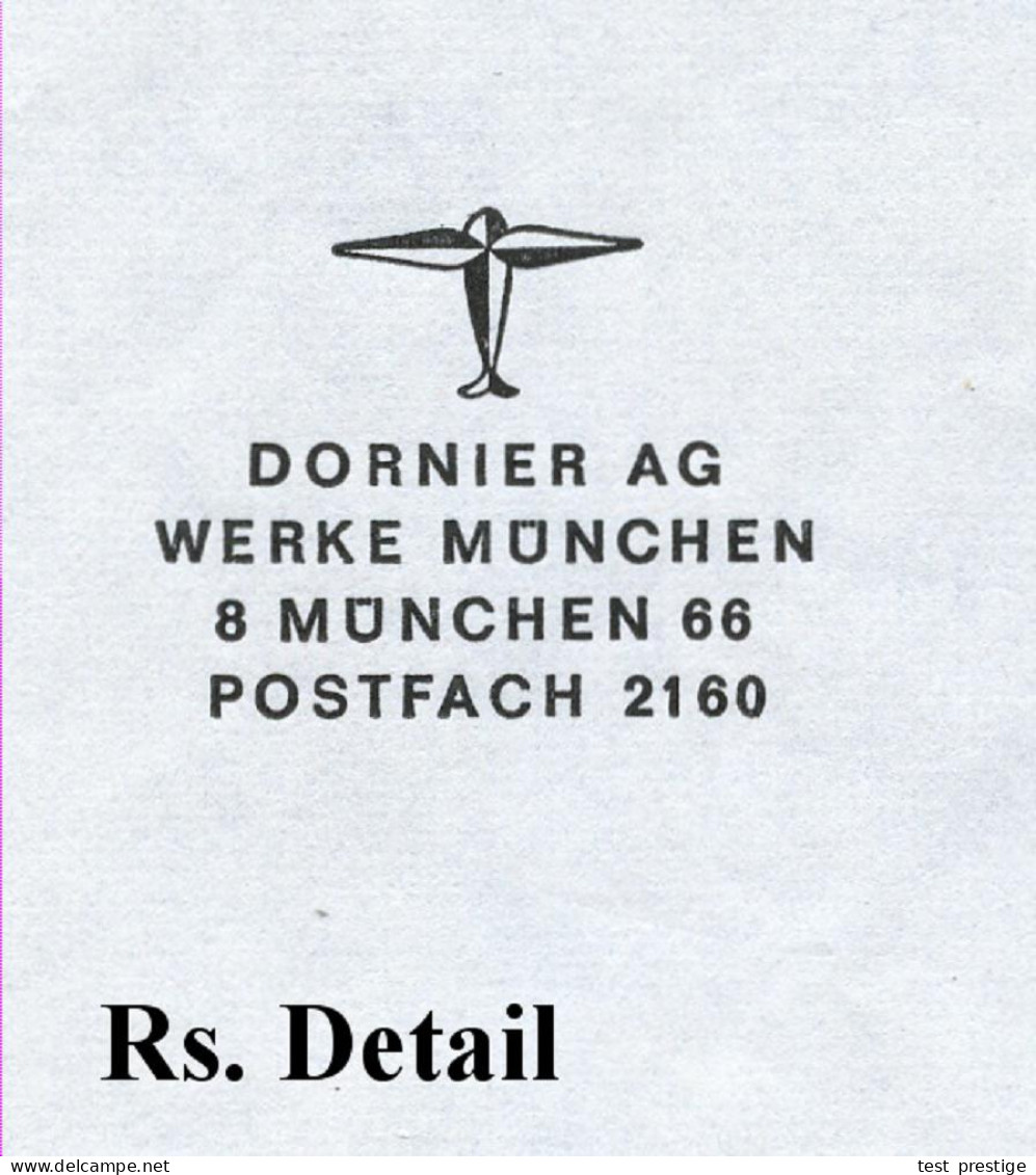 8 MÜNCHEN 66/ DORNIER/ STOL-ARBEITSFLUGZEUGE 1971 (11.3.) AFS Francotyp 130 Pf. = Dornier Do 28 D "Skyservant" (Bf. Schw - Vliegtuigen