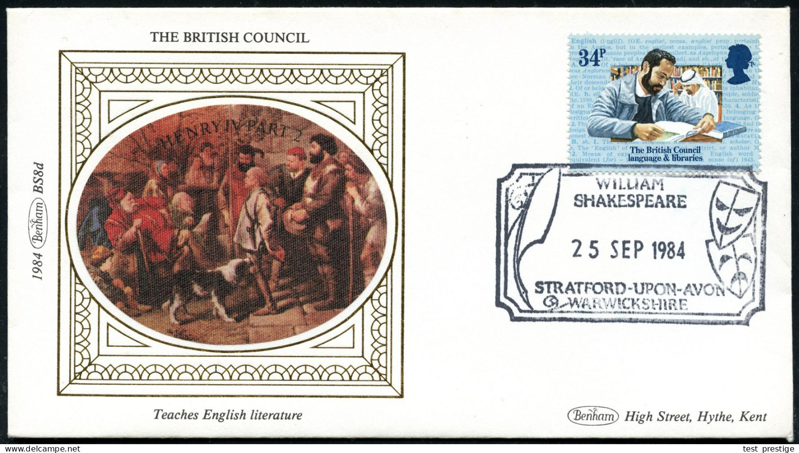 GROSSBRITANNIEN 1972/82 4 Verschiedene SSt. Bzw. MWSt Von London Bzw. Stratford Upon Avon Zum Thema Shakespeare , 4 Bele - Writers