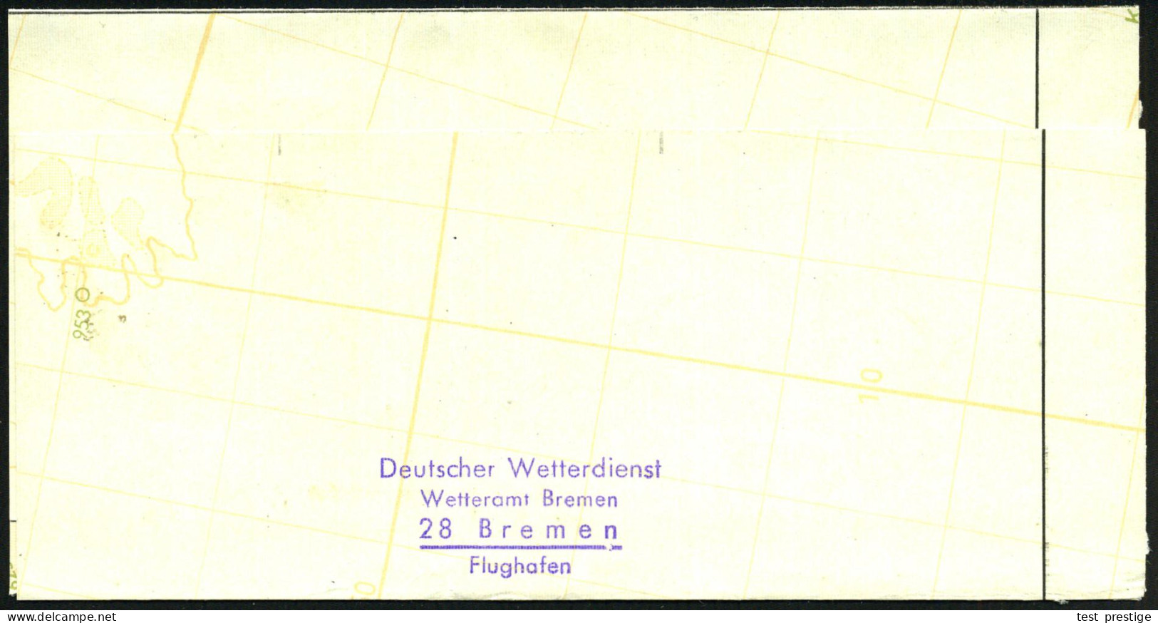 28 BREMEN 1/ Deutscher/ Wetterdienst/ Wetteramt Bremen 1963 (14.8.) AFS + Viol. Abs.-4L: Wetteramt Bremen/ ..Flughafen K - Climate & Meteorology