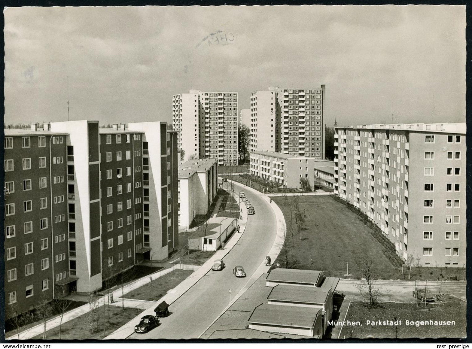 (13b) MÜNCHEN BPA/ Ee/ Oktoberfest/ 23.9.-8.10. 1961 (11.9.) MWSt = Bavaria, Rummelplatz, Zelte Etc., S/w.-Foto-Ak.: Bog - Ohne Zuordnung