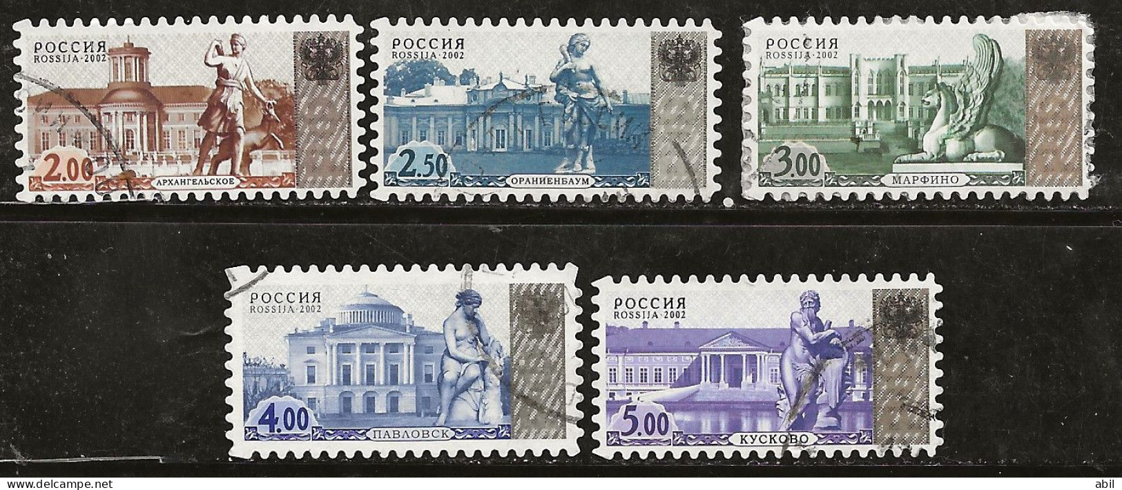 Russie 2002 N° Y&T :  6688 à 6692 Obl. - Used Stamps