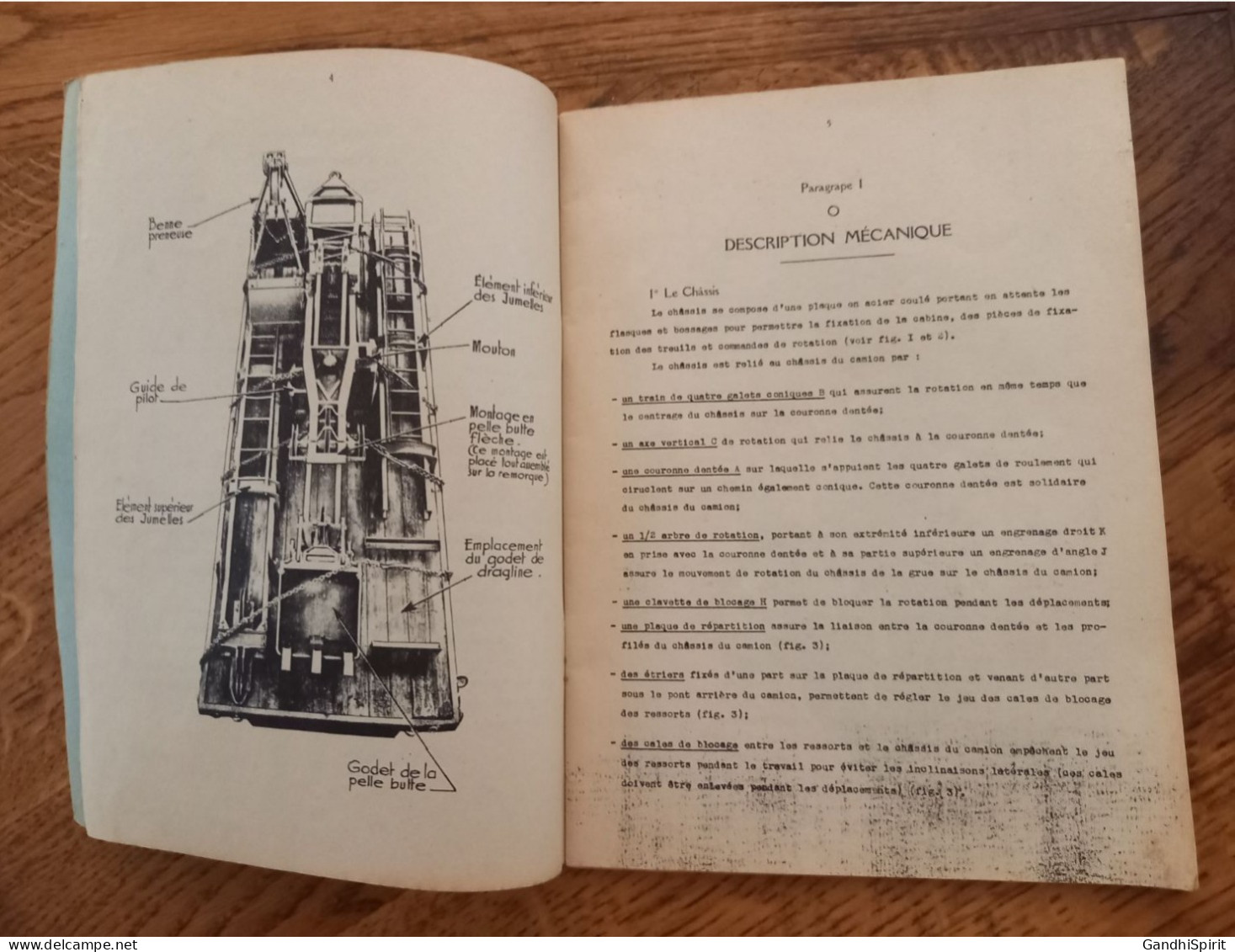 Angers 1951 - Notice Provisoire, Grue Convertible Quick-Way - Ecole D'Application Du Génie - E.B.6.5 - Other & Unclassified