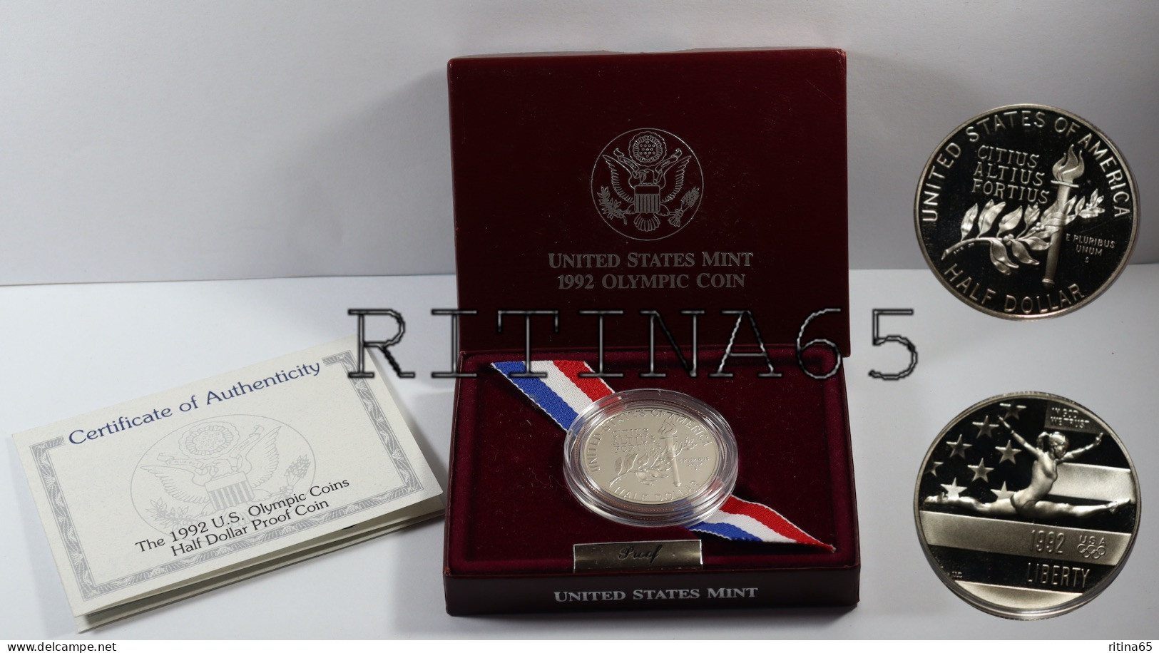 USA 1/2 $ 1992 S HALF DOLLAR PROOF OLYMPIC KM# 233 - Gedenkmünzen