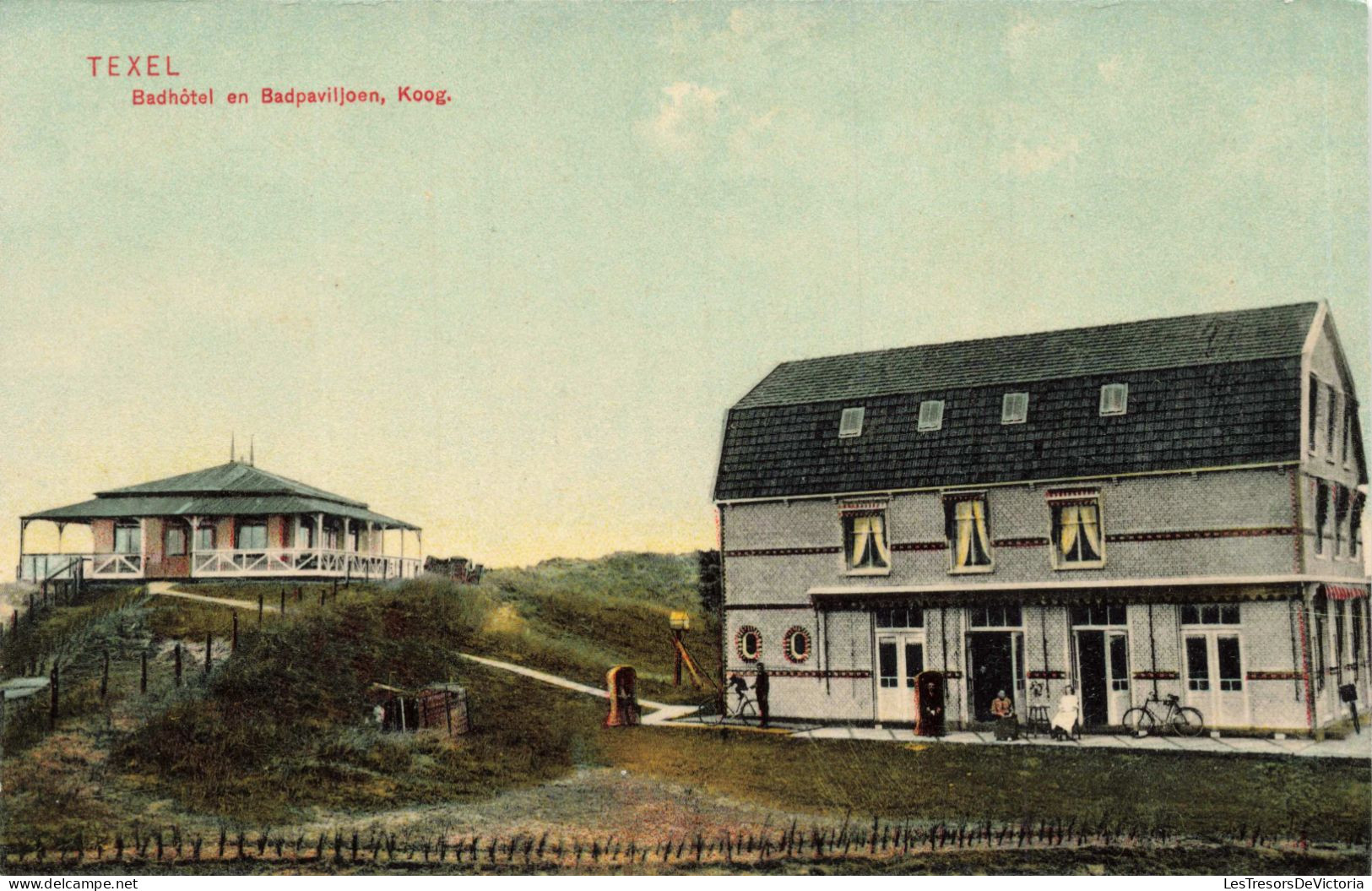 PAYS BAS - Texel - Badhôtel En Badpaviljoen - Colorisé - Carte Postale Ancienne - Texel