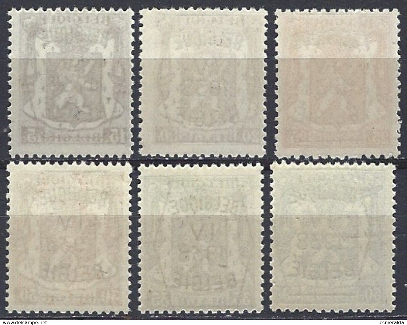 (BL18)   PRE 351/56  6 Valeurs ** - Typo Precancels 1936-51 (Small Seal Of The State)