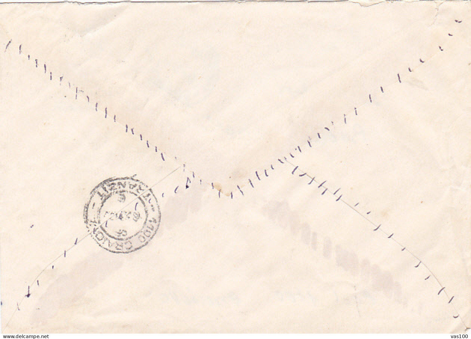 AMOUNT 2, CRAIOVA, MACHINE PRINTED INK STAMPS ON COVER, 1991, ROMANIA - Cartas & Documentos