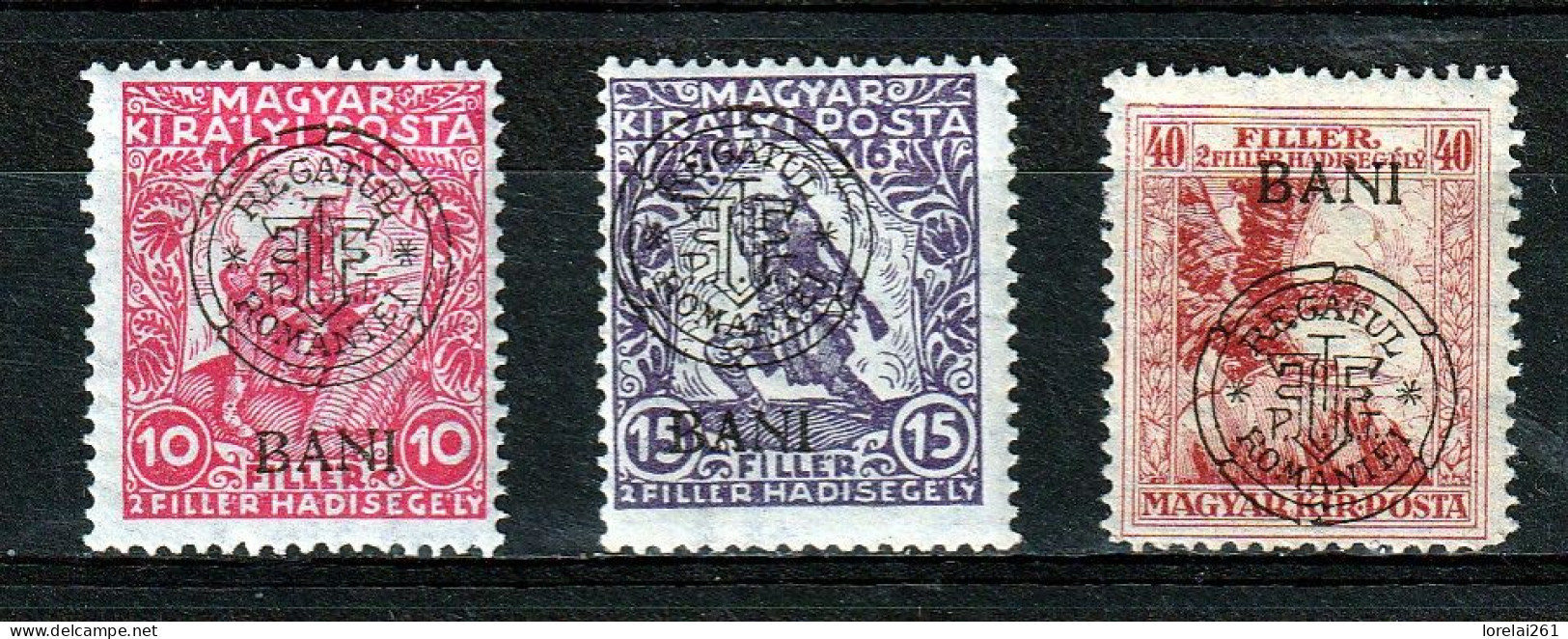 1919 - Romanian Occupation In Hungary  Mi No  23 I / 25 I - Bezetting