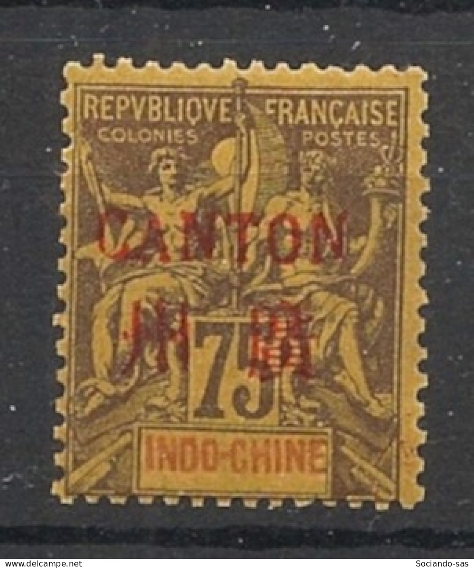 CANTON - 1901 - N°YT. 14 - Type Groupe 75c Violet Sur Jaune - Neuf Luxe ** / MNH / Postfrisch - Unused Stamps