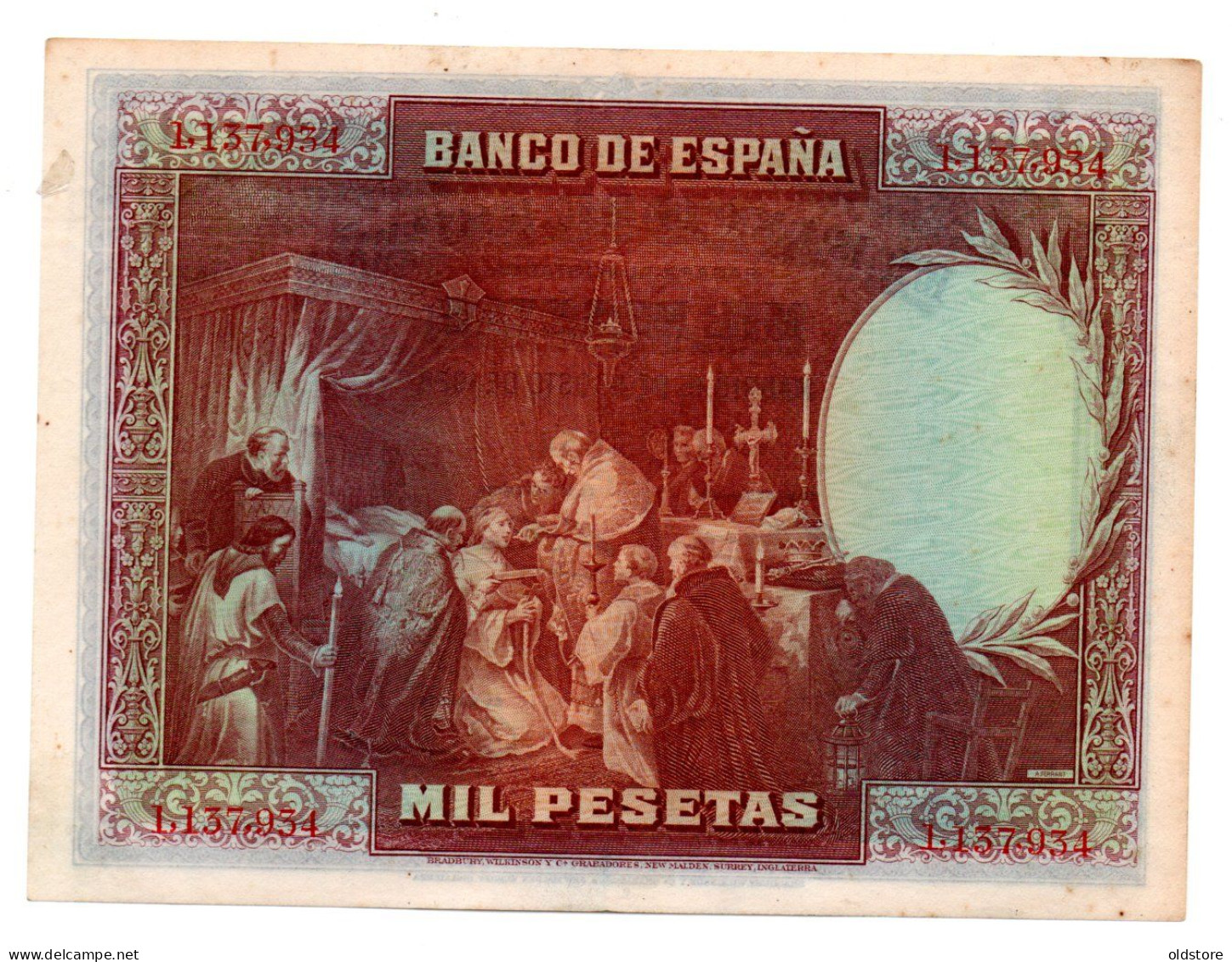 Spain Banknotes - 1000 Pesetas - ND 1928 - 1000 Peseten