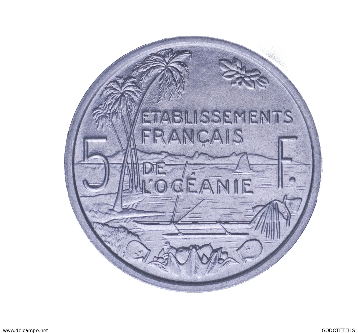 Océanie-5 Francs 1952 Essai - Essais, Piéforts, épreuves & Flans Brunis