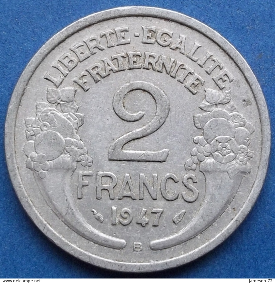 FRANCE - 2 Francs 1947 B KM# 886a.2 IV Republic (1947-1958) - Edelweiss Coins - 2 Francs