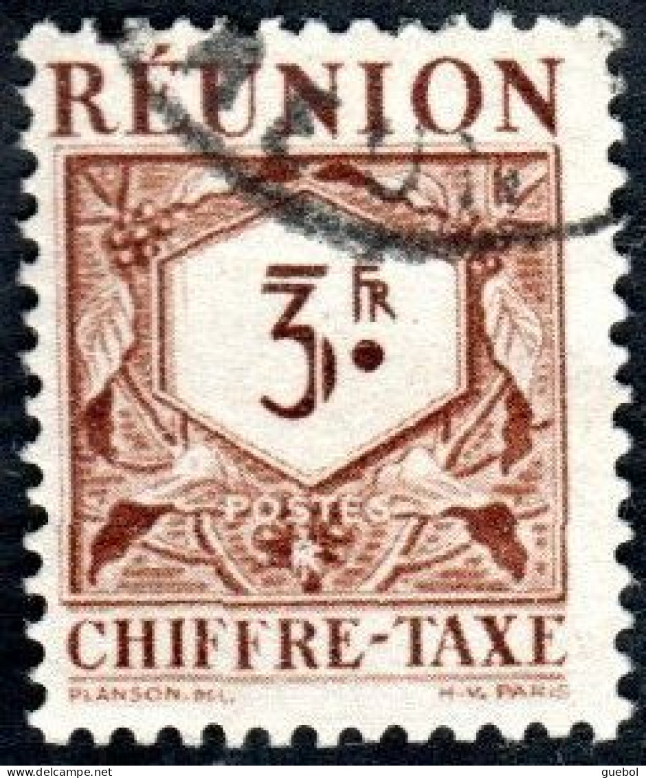 Réunion Obl. N° Taxe 31 - Le 3f Brun - Postage Due