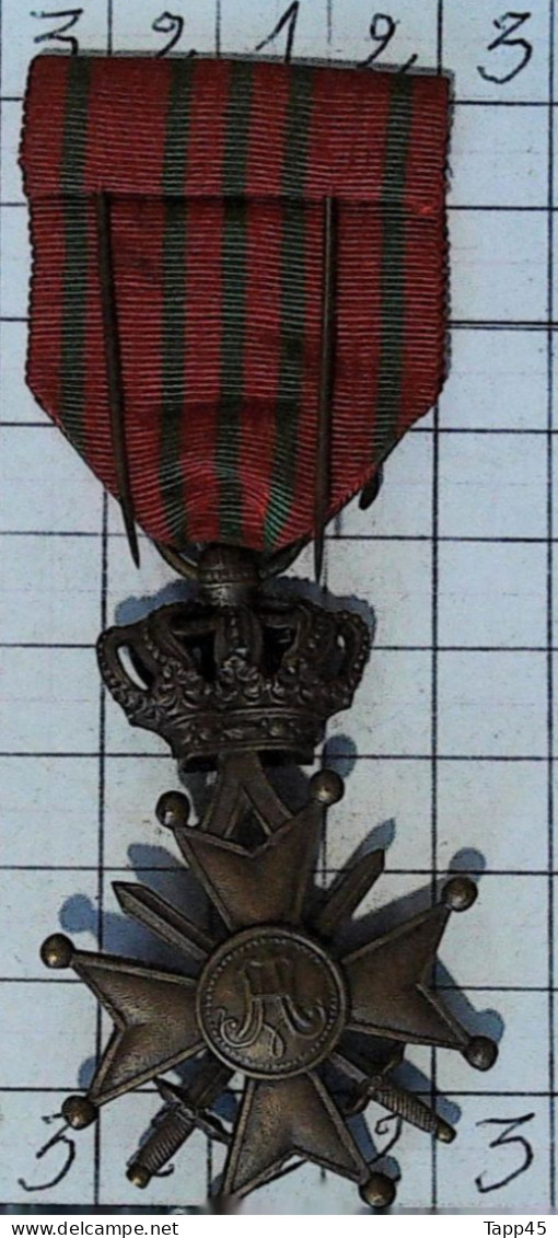Médailles & Décorations > Croix De Guerre Belge 1914-1918  > Avec Barrette > Réf:Cl Belge  Pl 1/5 - België