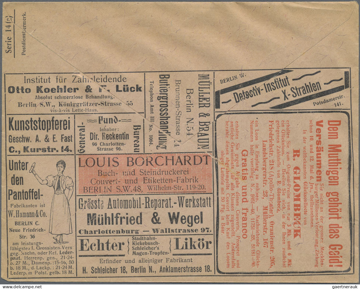 Thematics: Advertising Postal Stationery: 1902, Dt. Reich, 5 Pf Grün Germania Pr - Other