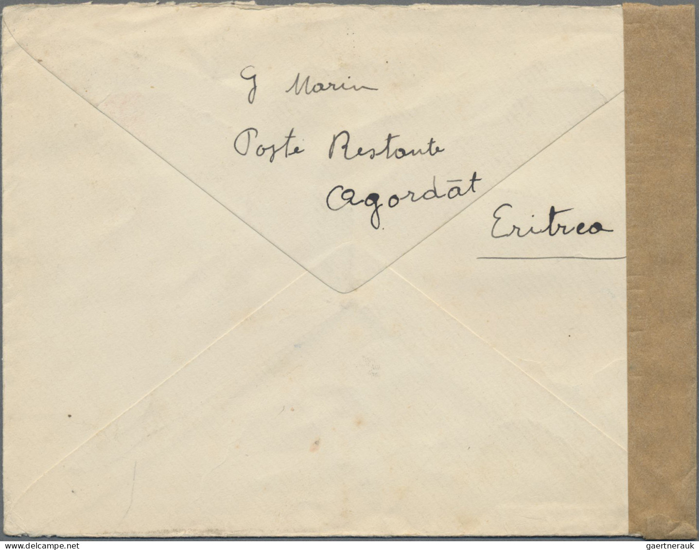 Italian Eritrea: 1930, Attractive Franking At 1.25 Lire Rate On Sudan Stationery - Eritrea