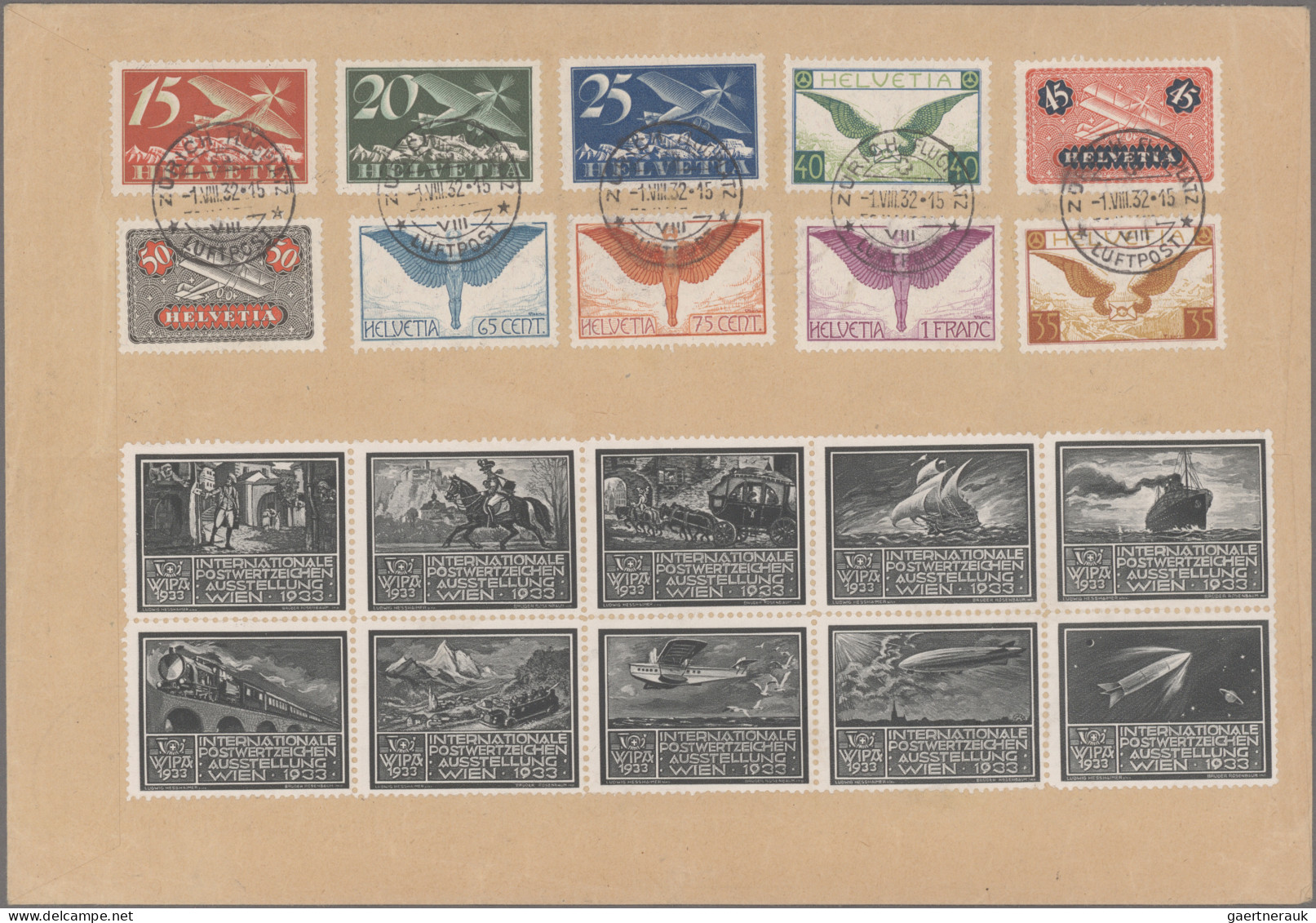 Zeppelin Mail - Germany: 1932, LUPOSTA-Fahrt, Großformatiger Umschlag Mit Vorder - Airmail & Zeppelin