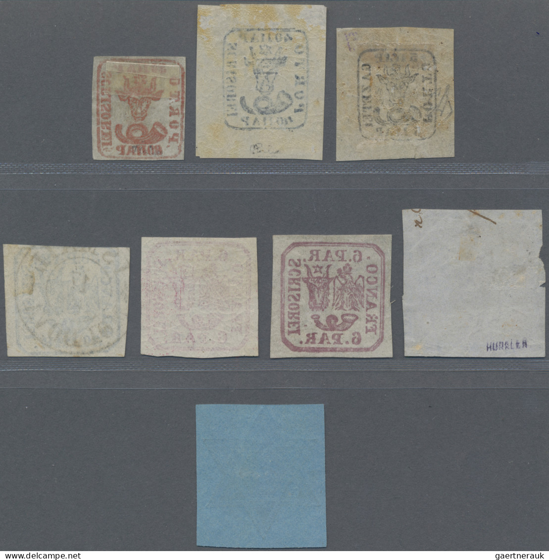 Romania: 1858-64 Complete Sets Of 1858 As Well As 1862-64 Issues, With The Three - Used Stamps