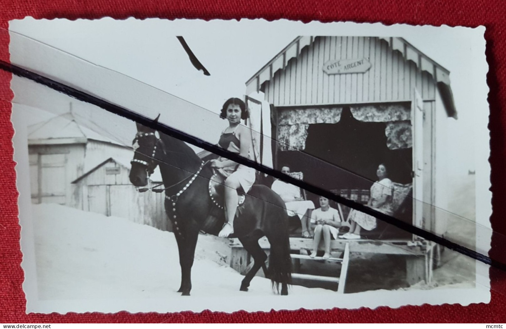 Photo - Calais Blériot Plage - Août 1937 ( Cheval , Baraque Côte D'Argent  ) - Calais