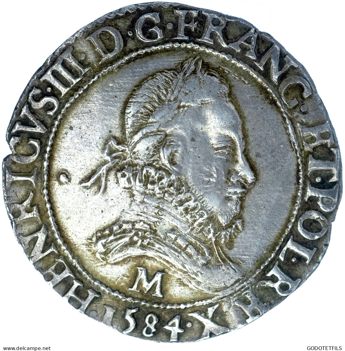 Henri III-Franc Au Col Fraisé 1584 Toulouse - 1574-1589 Henry III