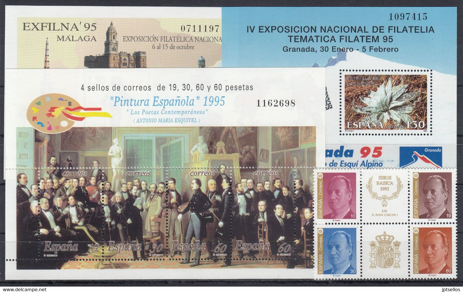 ESPAÑA 1995 Nº 3336/3403 AÑO COMPLETO NUEVO, MNH **, 41 SELLOS + 1 MP + 5 HB + 1 BLOQ. - Années Complètes