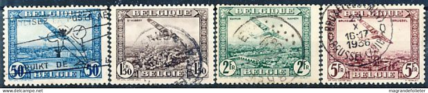 TIMBRE  ZEGEL STAMP  BELGIQUE POSTE AERIENNE PA1-PA4 OBLITERES - Oblitérés