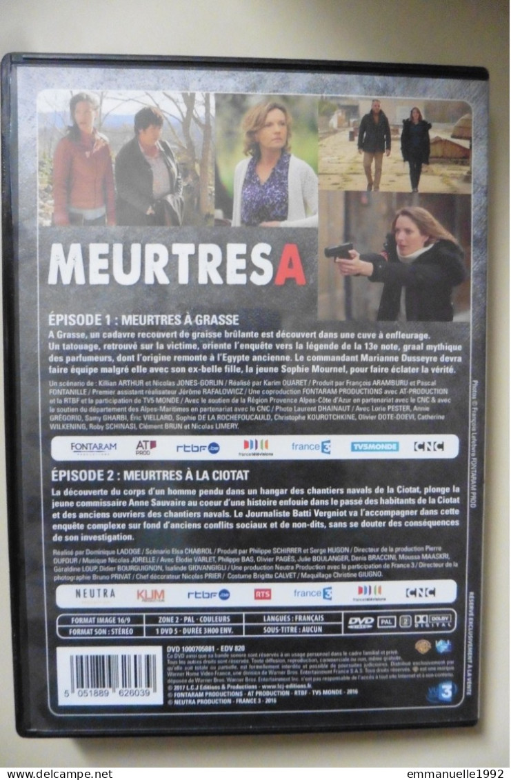 DVD Films TV Meurtres A - Grasse & La Ciotat - Lorie Pester Annie Grégorio Philippe Bas Elodie Varlet - Comme Neuf - TV Shows & Series