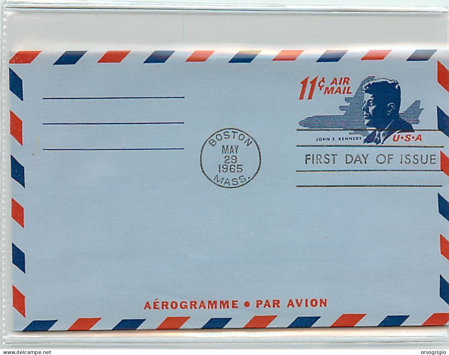 USA  -   Aerogramme - FDC 1965 -  11c. - 1961-80