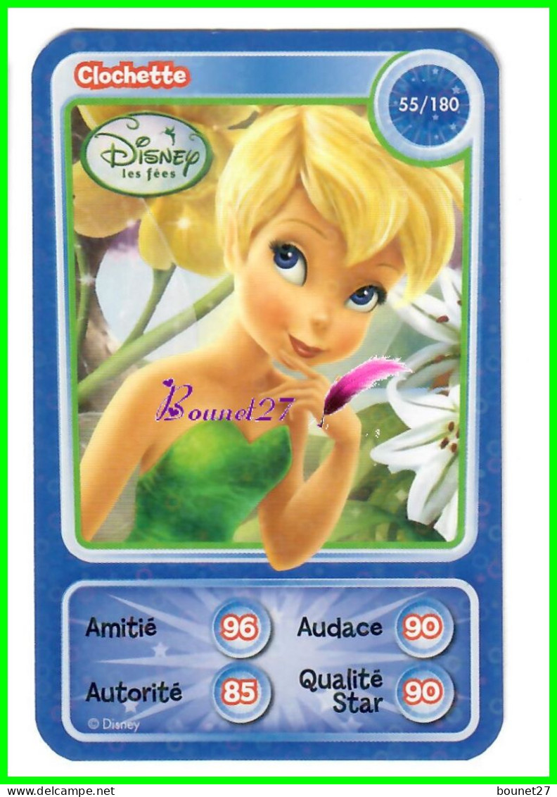 Carte Auchan Disney Pixar 2010 - Les Fées - Clochette 55 / 180 Brillante Petite Bulle - Disney