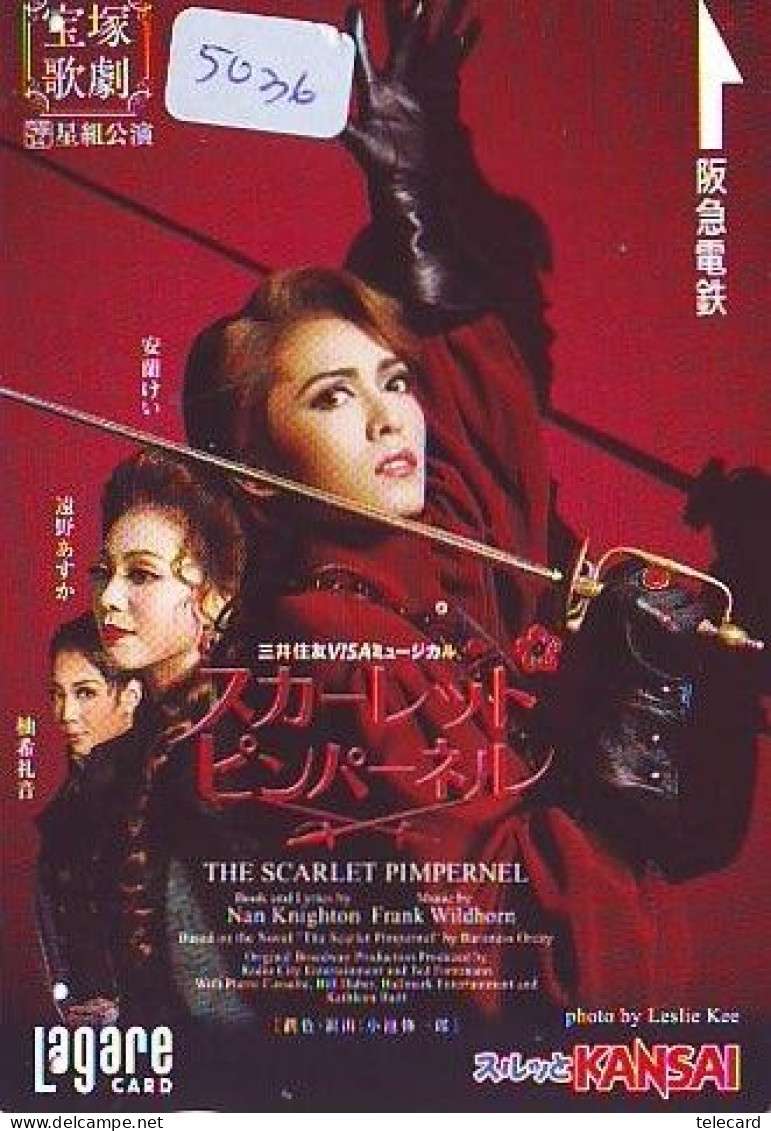 Carte Prépayée Japon  * CINEMA * FILM * THE SCARLET PIMPERNEL * 5036 * PREPAID CARD Cinema * Japan Card Movie * KINO - Kino