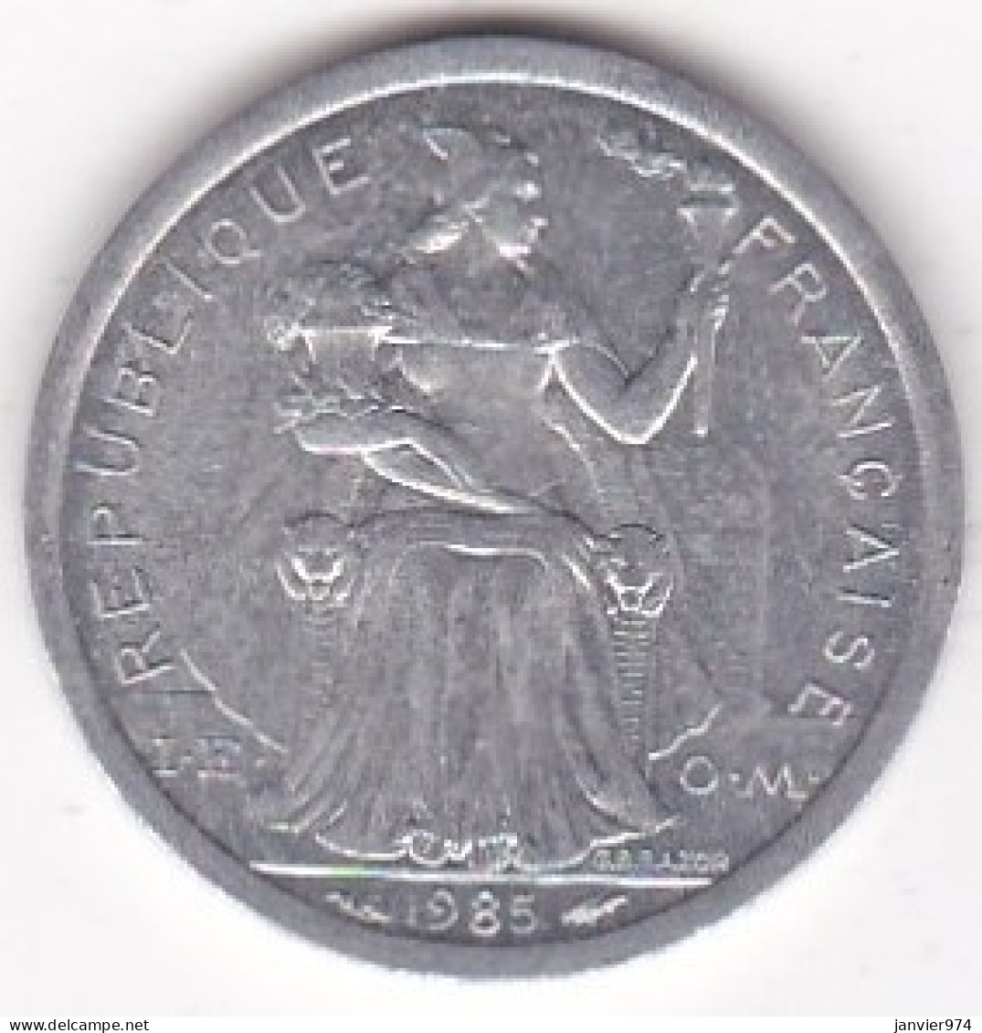 Nouvelle-Calédonie . 1 Franc 1985, En Aluminium, Lec# 47 - Nieuw-Caledonië