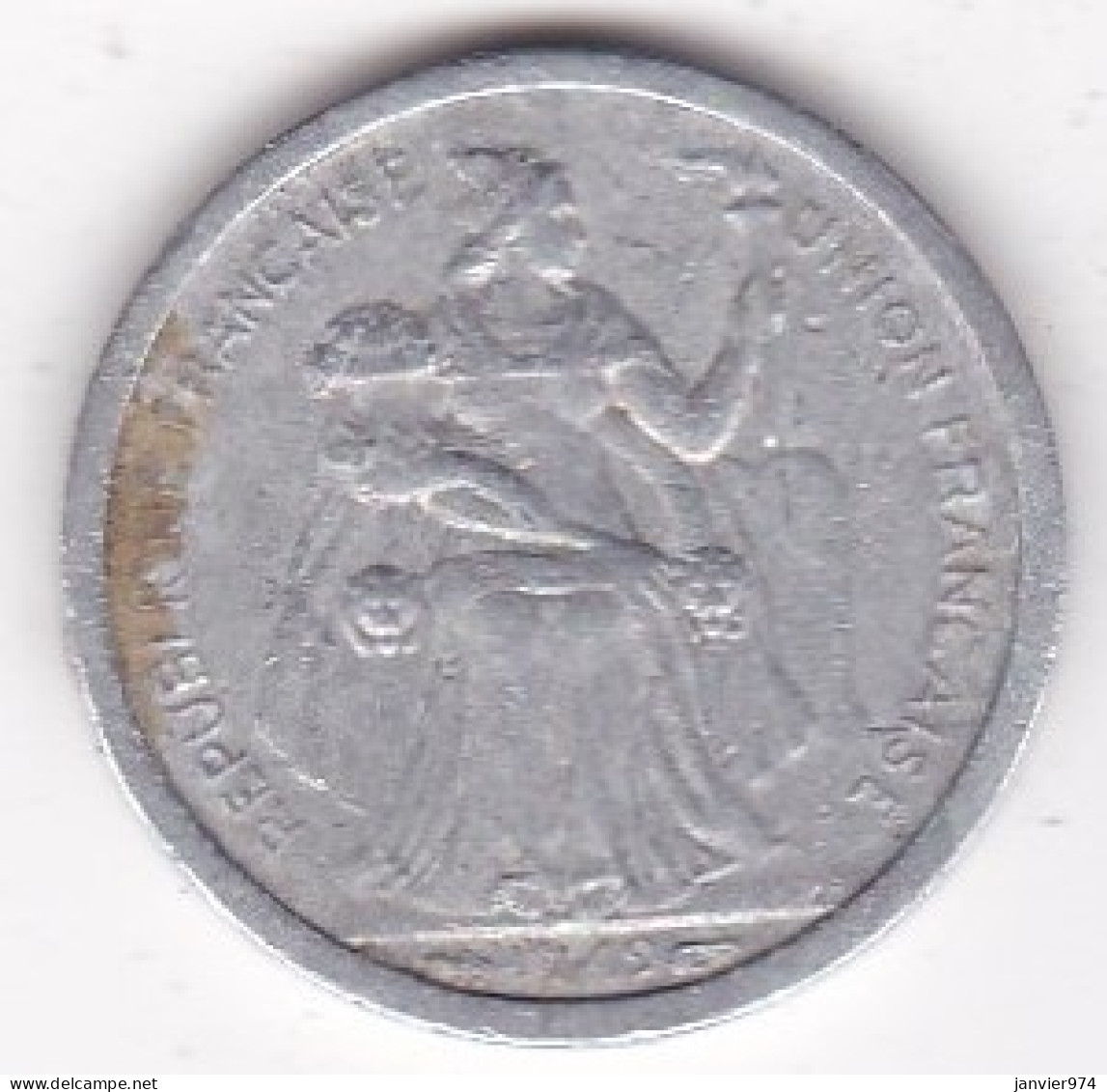 Nouvelle-Calédonie – Union Française. 1 Franc 1949. Aluminium, Lec# 36 - Nieuw-Caledonië