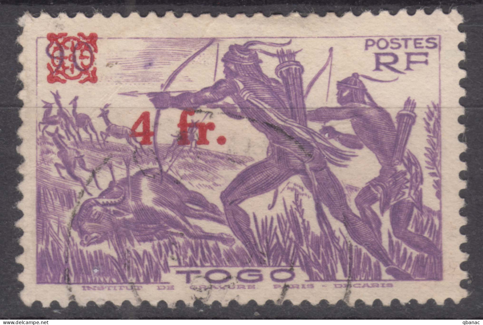 Togo 1944 Mi#190 Used - Gebraucht