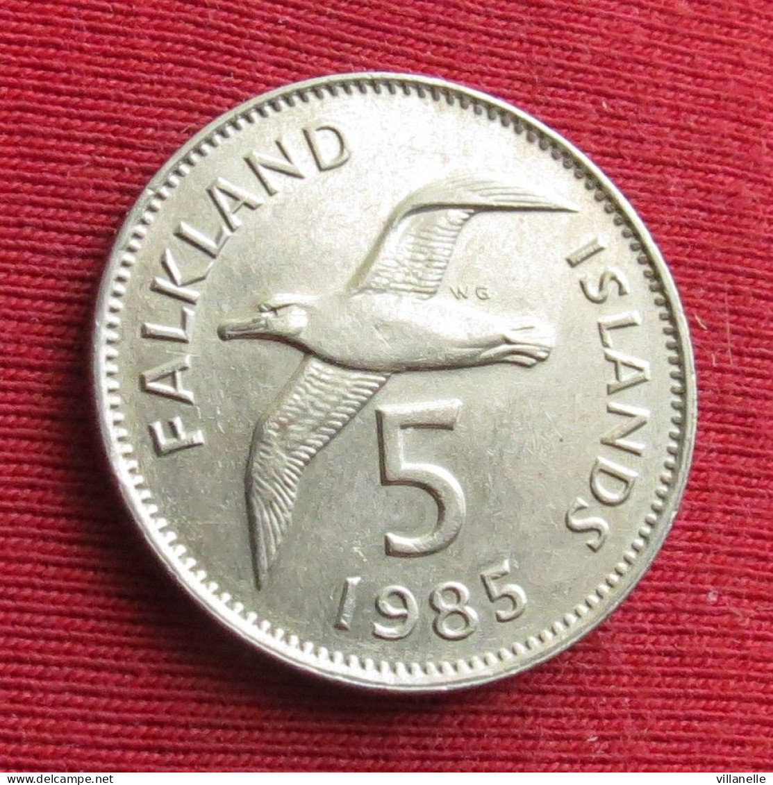 Falkland  Islands 5 Pence 1985 KM# 4.1 Lt 1506 *V2T Malvinas Malwinen - Falkland