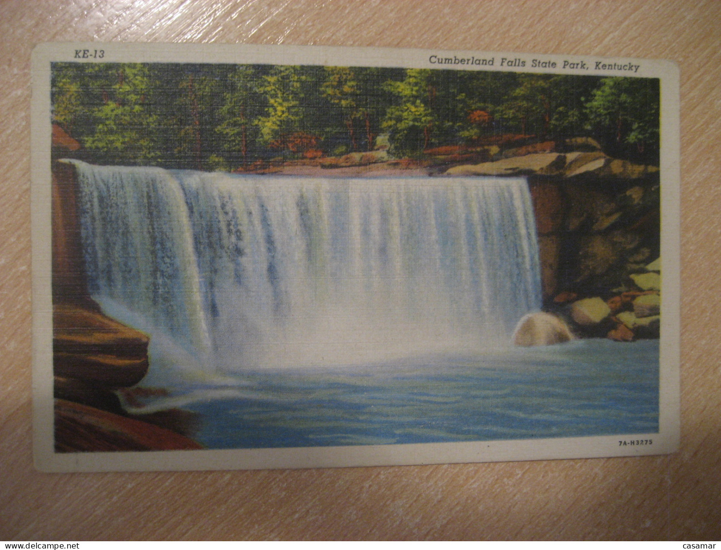 CUMBERLAND FALLS State Park Kentucky Fall Corbin Waterfall Postcard USA - Other & Unclassified