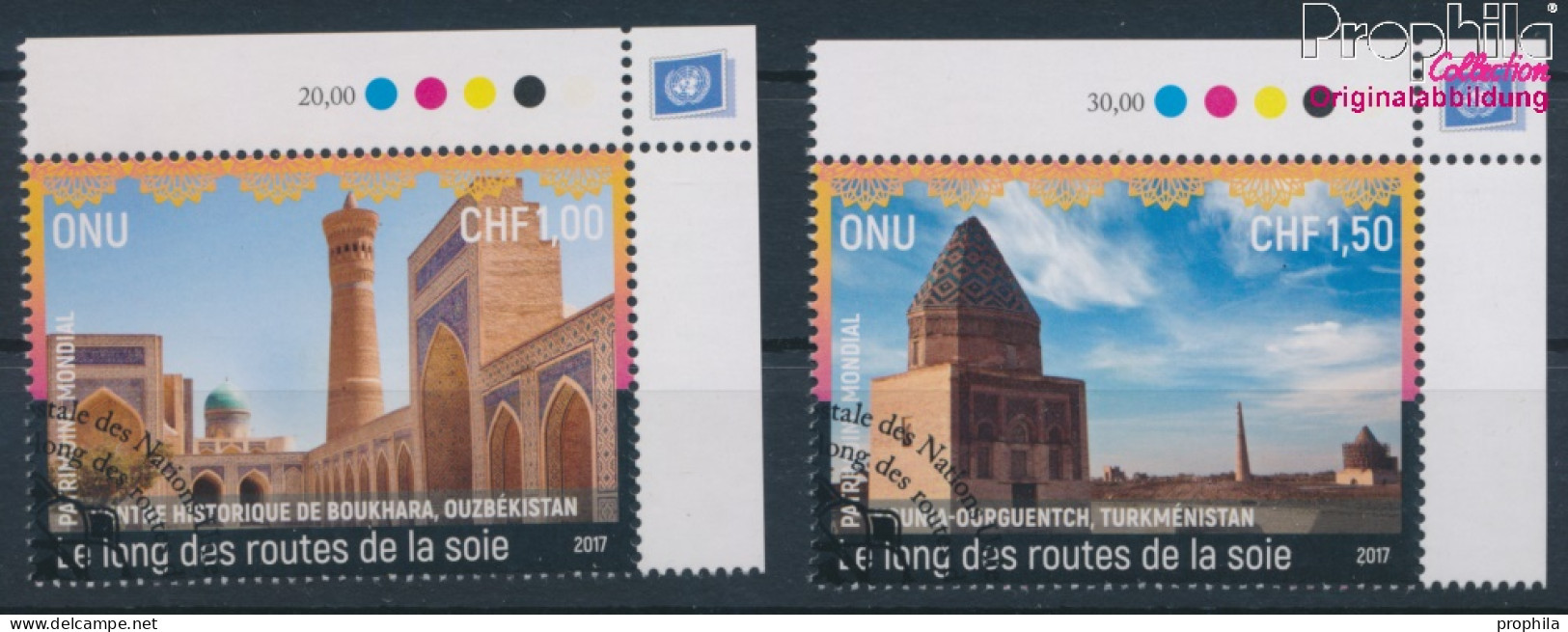 UNO - Genf 1010-1011 (kompl.Ausg.) Gestempelt 2017 Entlang Der Seidenstraße (10196801 - Usati