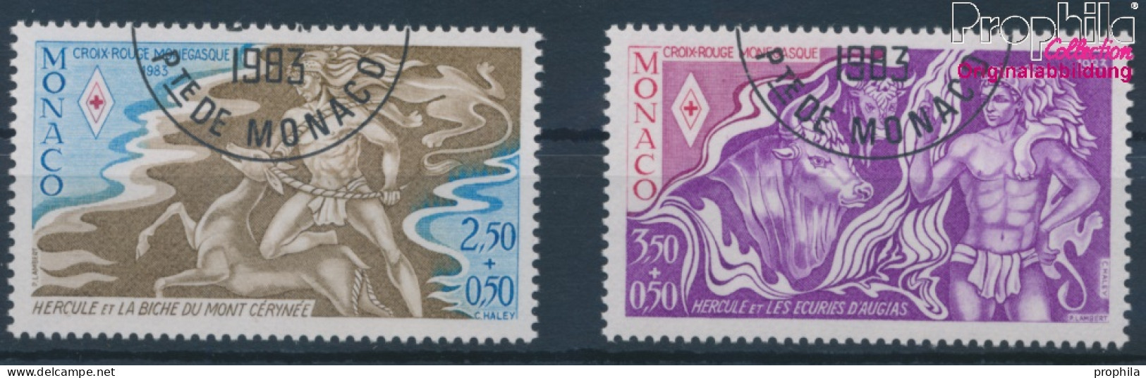 Monaco 1591-1592 (kompl.Ausg.) Gestempelt 1983 Rotes Kreuz (10198036 - Gebruikt