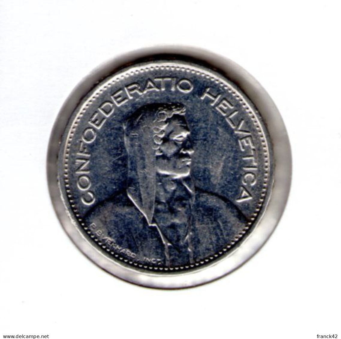 Suisse. 5 Francs Tête De Berger. 1933 - 5 Francs