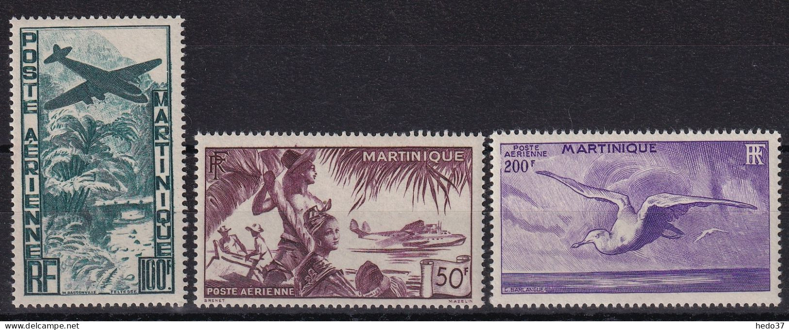 Martinique Poste Aérienne N°13/15 - Neuf ** Sans Charnière - TB - Aéreo