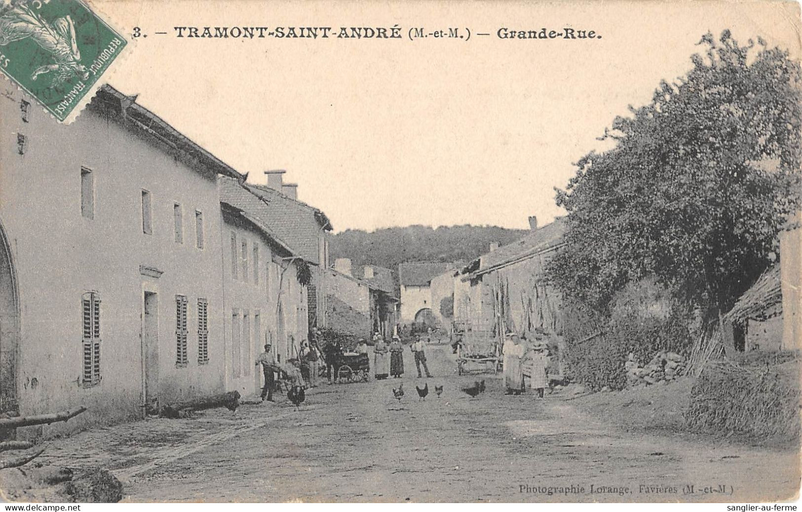 CPA 54 TRAMONT SAINT ANDRE / GRANDE RUE - Other & Unclassified