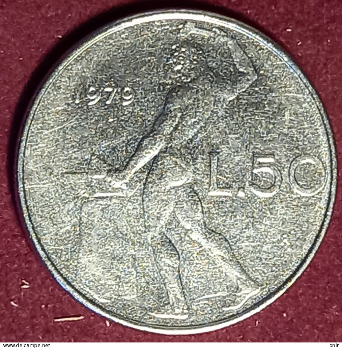 Errore Di Conio 50 Lire 1979 Repubblica Italiana - Errores Y Curiosidades